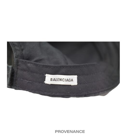 🔴 Balenciaga Embroidered Rainbow Logo Cap - Washed Black - Picture 10 of 10